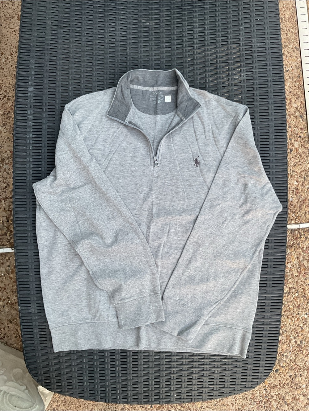 Ralph Lauren Gray Zip-Up Sweater